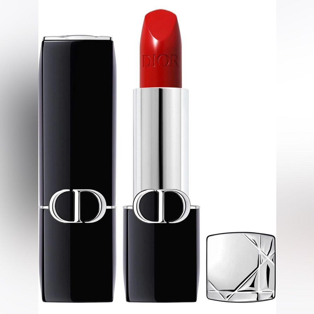 Dior
Rouge Dior Lipstick.          Color: 999 -the iconic red Satin